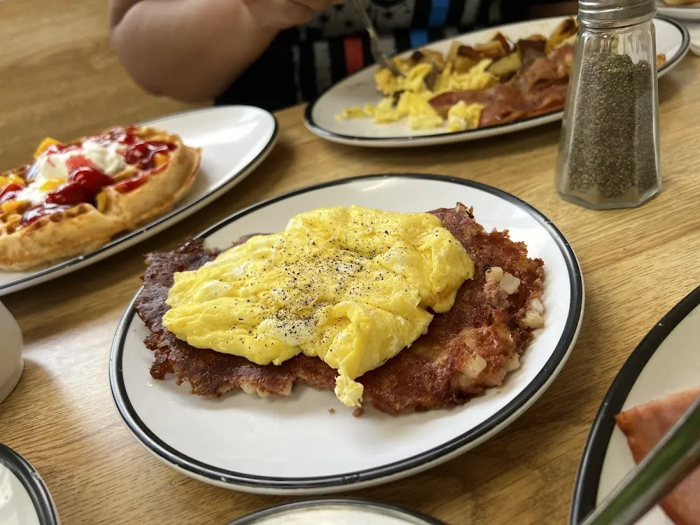Corned Beef Hash and Scrambled Eggs